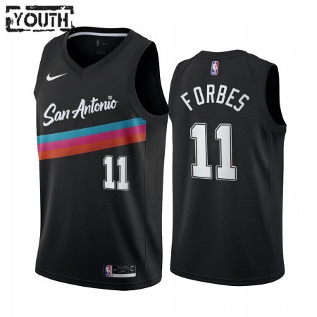 NBA Børn Trøje San Antonio Spurs Bryn Forbes 11 2020-21 City Edition Swingman NBA Børn Trøje San Antonio Spurs Bryn Forbes 11 2020-21 City Edition Swingman